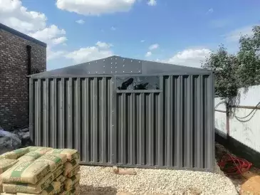 Масштабный хозблок для строительных материалов и садовой техники в графитовом цвете в дер. Михайловка, г.о. Истра, МО