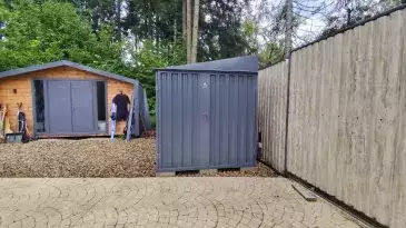 Хозблок для велосипедов, инвентаря, шин и прочих вещей в графитовом цвете в дер. Перхушково, Одинцовский г.о, МО