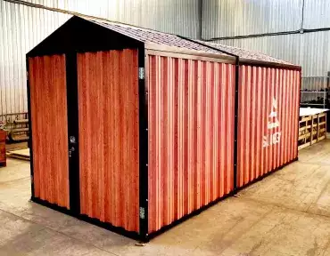 Образец контейнера Skoggy на выставке Малоэтажная страна